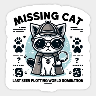 Missing Cat Sticker